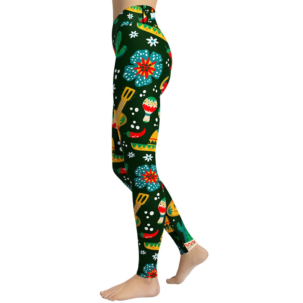 Cinco de Mayo Yoga Leggings