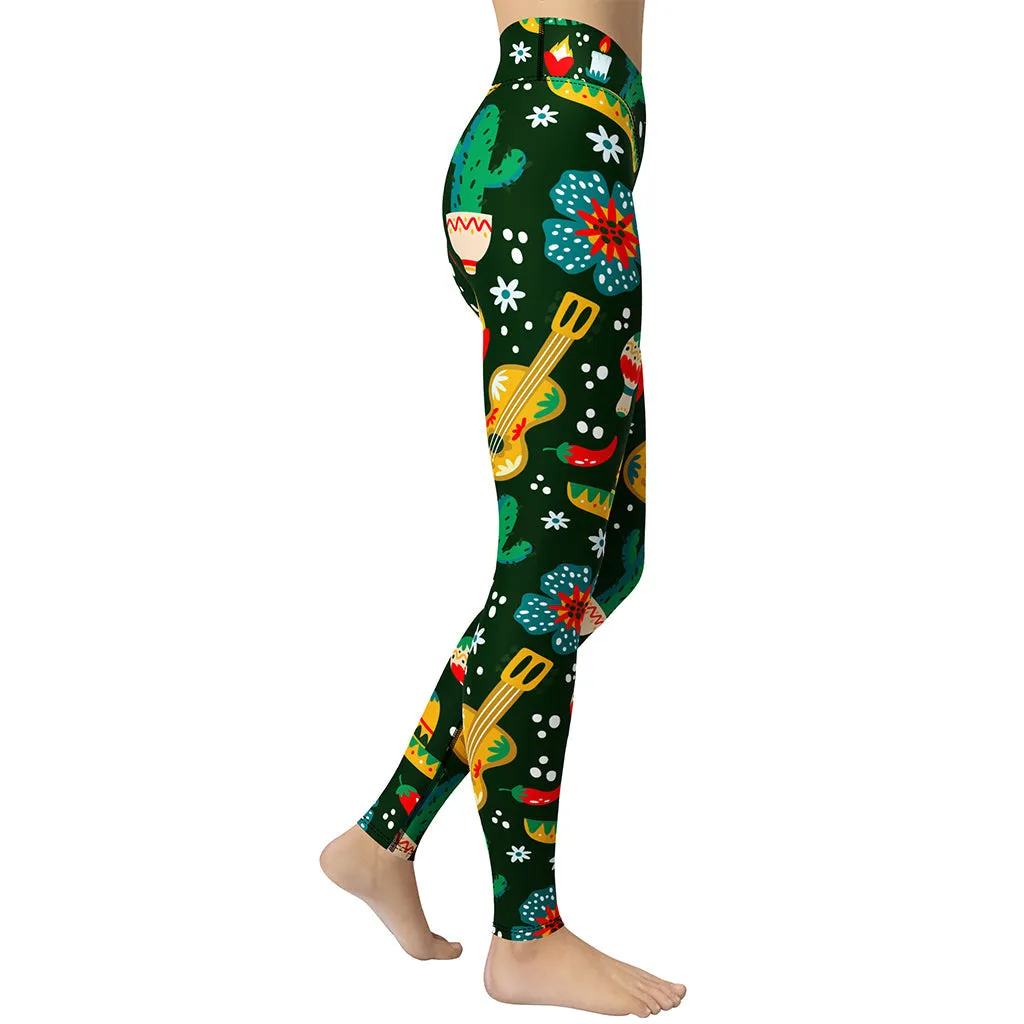 Cinco de Mayo Yoga Leggings