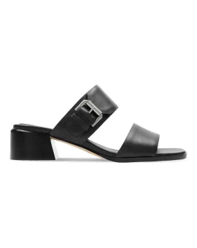 ClarksLandra Leather Mule Sandals Standard D Fit | Simply Be