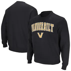 Colosseum Vanderbilt Commodores Black Arch & Logo Pullover Sweatshirt