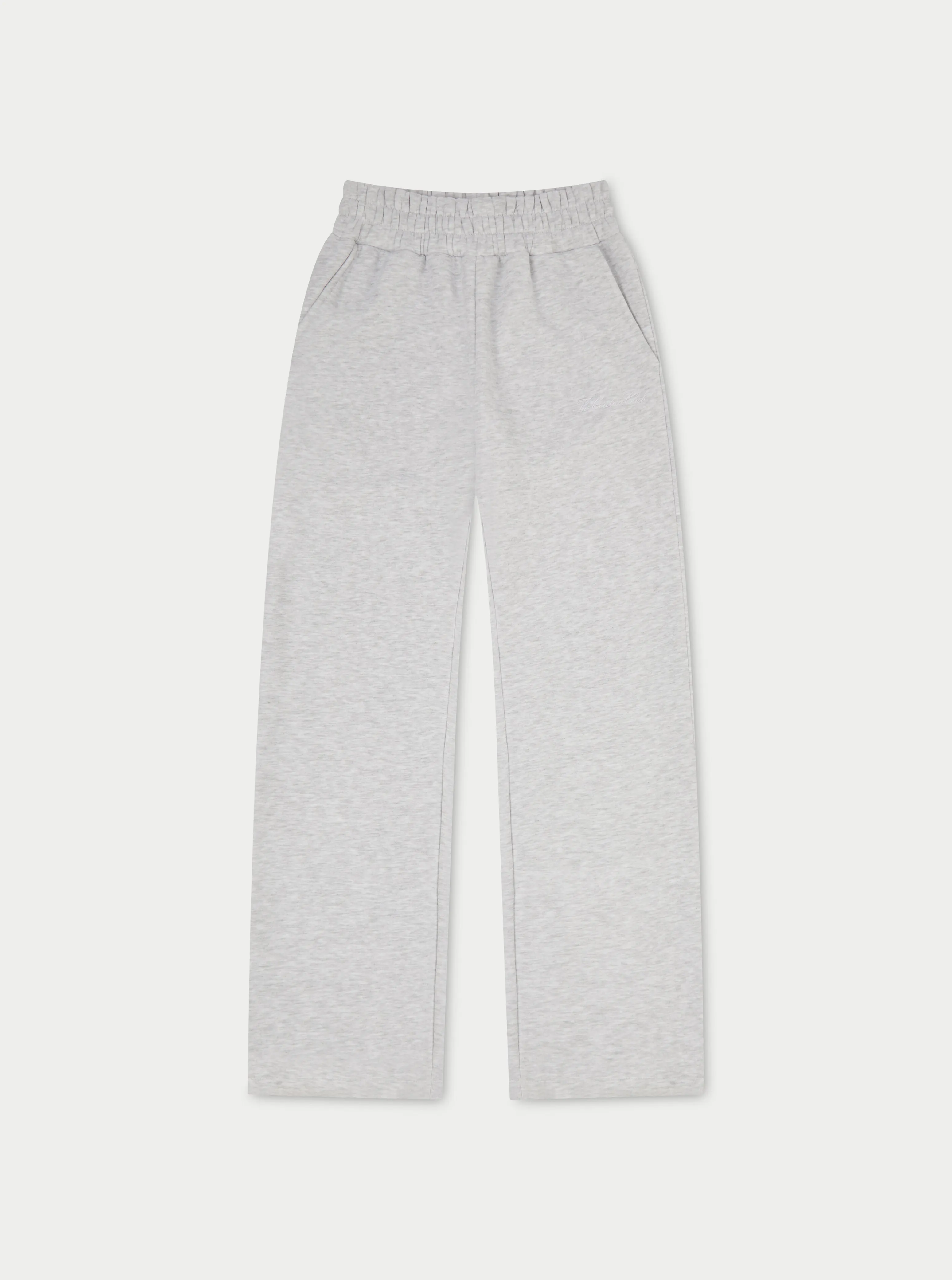 COUTURE SCRIPT STRAIGHT LEG JOGGERS - GREY MARL