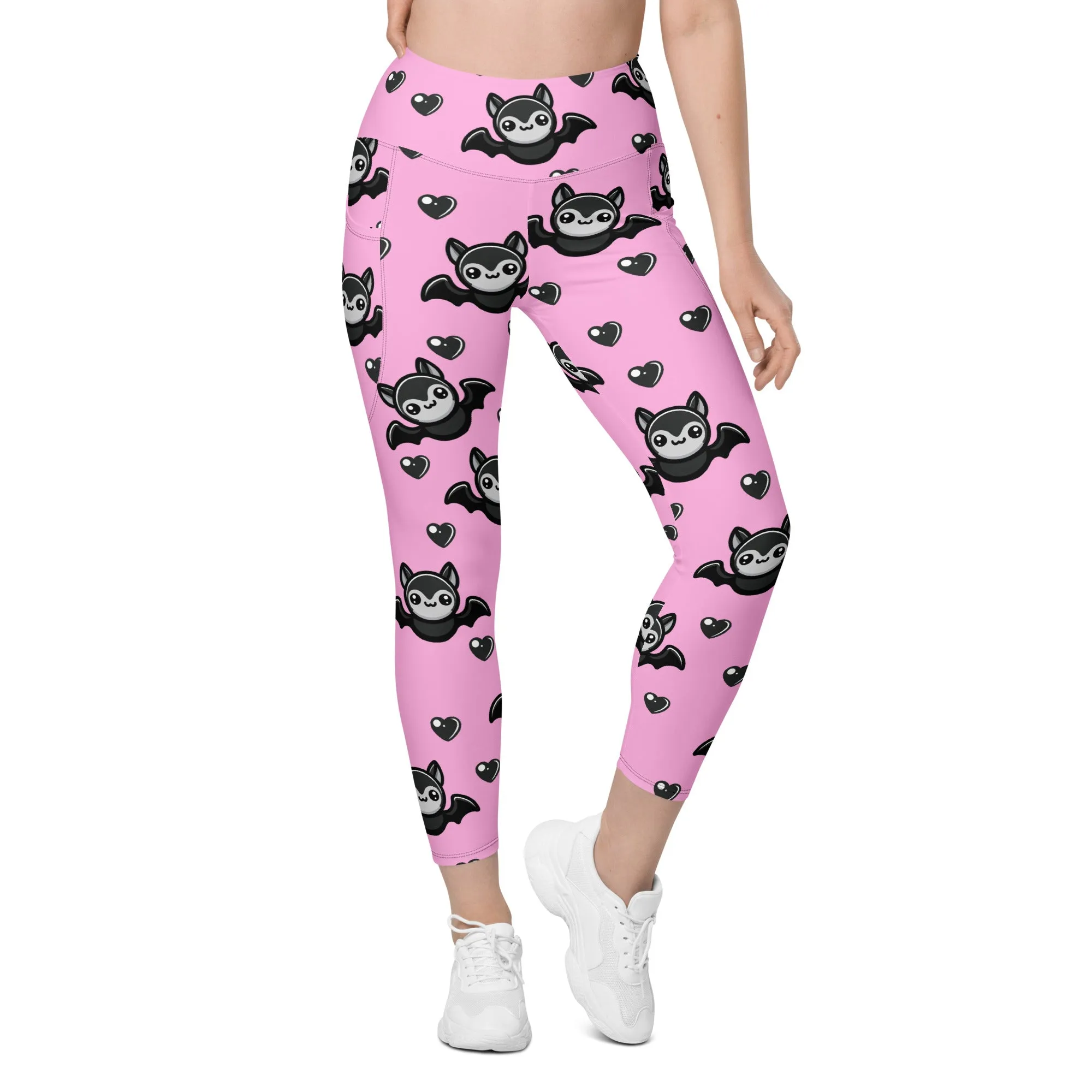 Cute Bats Leggings With Pockets