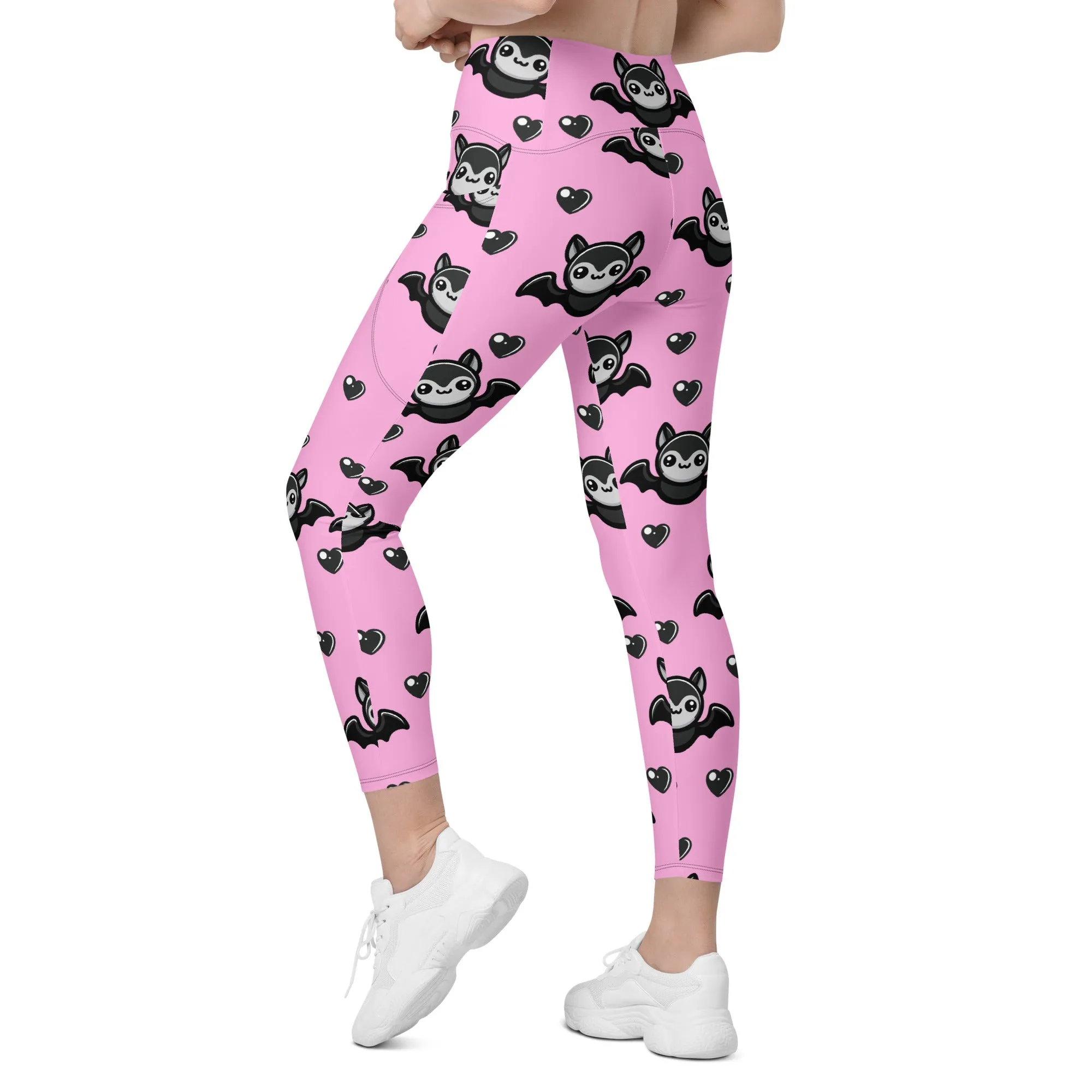 Cute Bats Leggings With Pockets