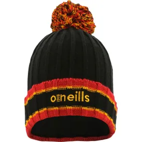 Darcy Bobble Hat Black / Red / Amber