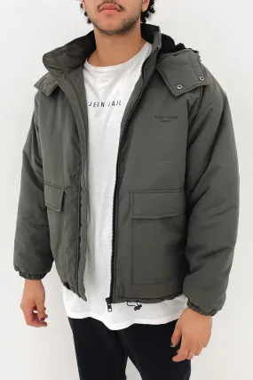 Defeat Nylon Jacket Khaki