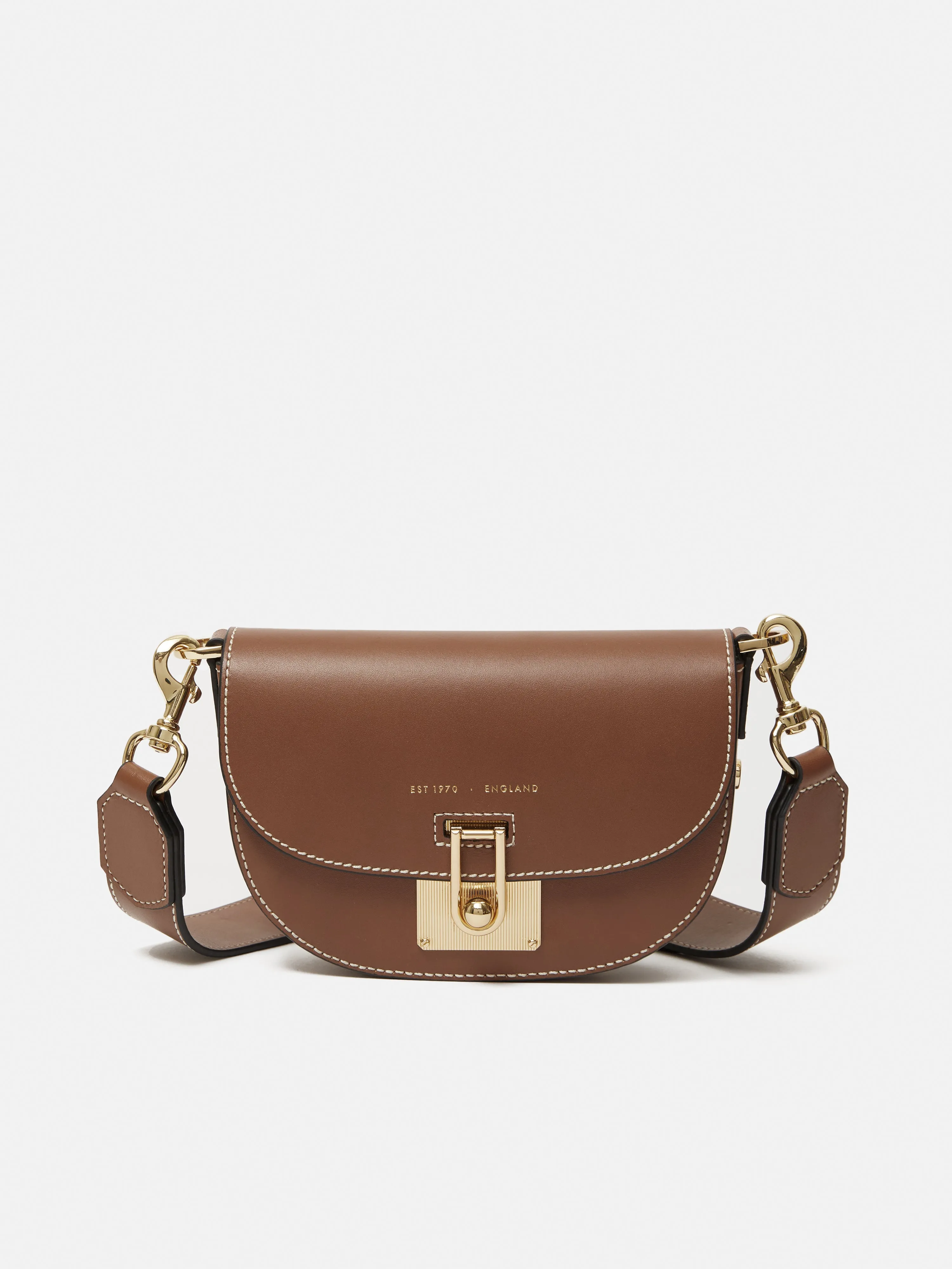 Denbigh Studded Leather Bag | Tan