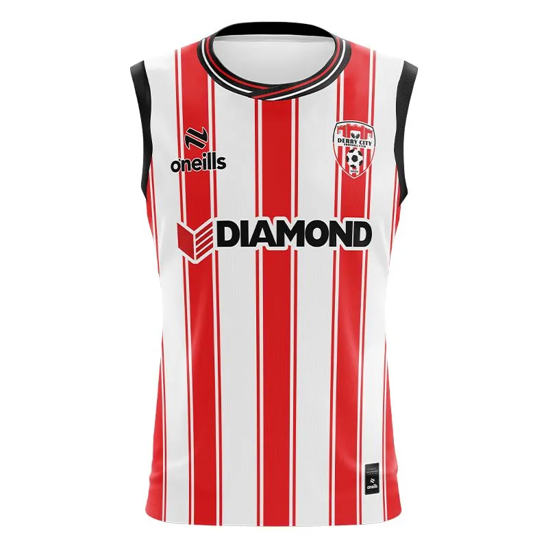 Derry City FC Home Vest Red / White