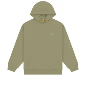 Dime Classic Small Logo Embroidered Pullover Hooded Sweatshirt (Army Green)