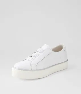 DJANGO & JULIETTE Fletary White Leather Sneakers