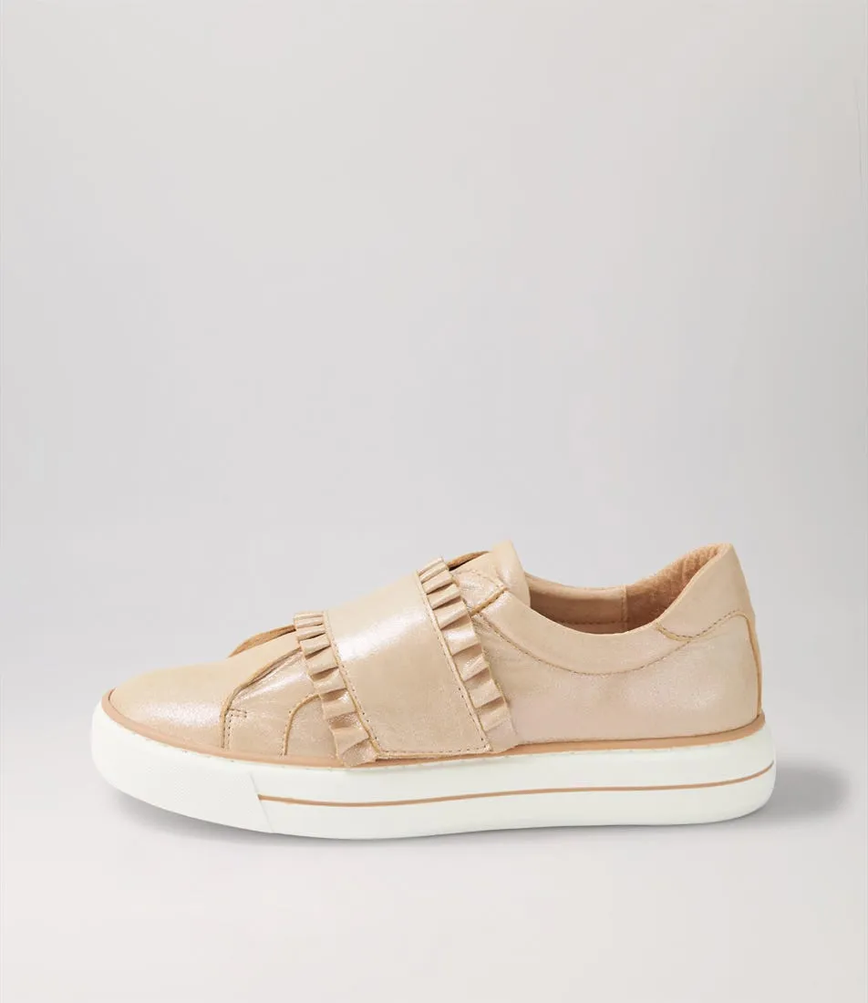 DJANGO & JULIETTE Yabell Rose Shimmer Leather Sneakers