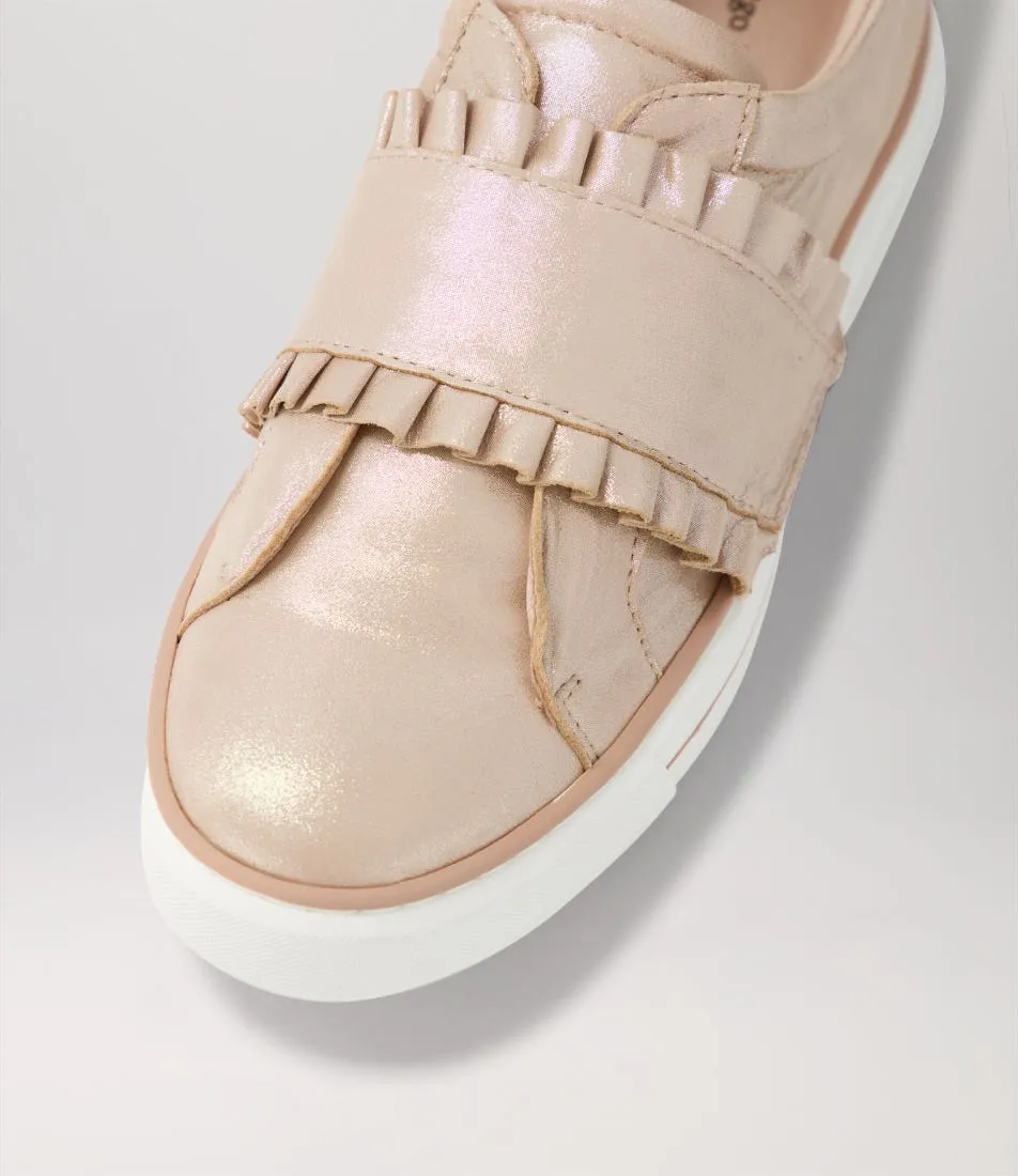 DJANGO & JULIETTE Yabell Rose Shimmer Leather Sneakers