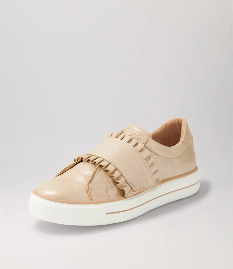 DJANGO & JULIETTE Yabell Rose Shimmer Leather Sneakers