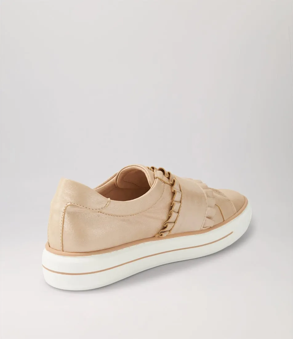 DJANGO & JULIETTE Yabell Rose Shimmer Leather Sneakers