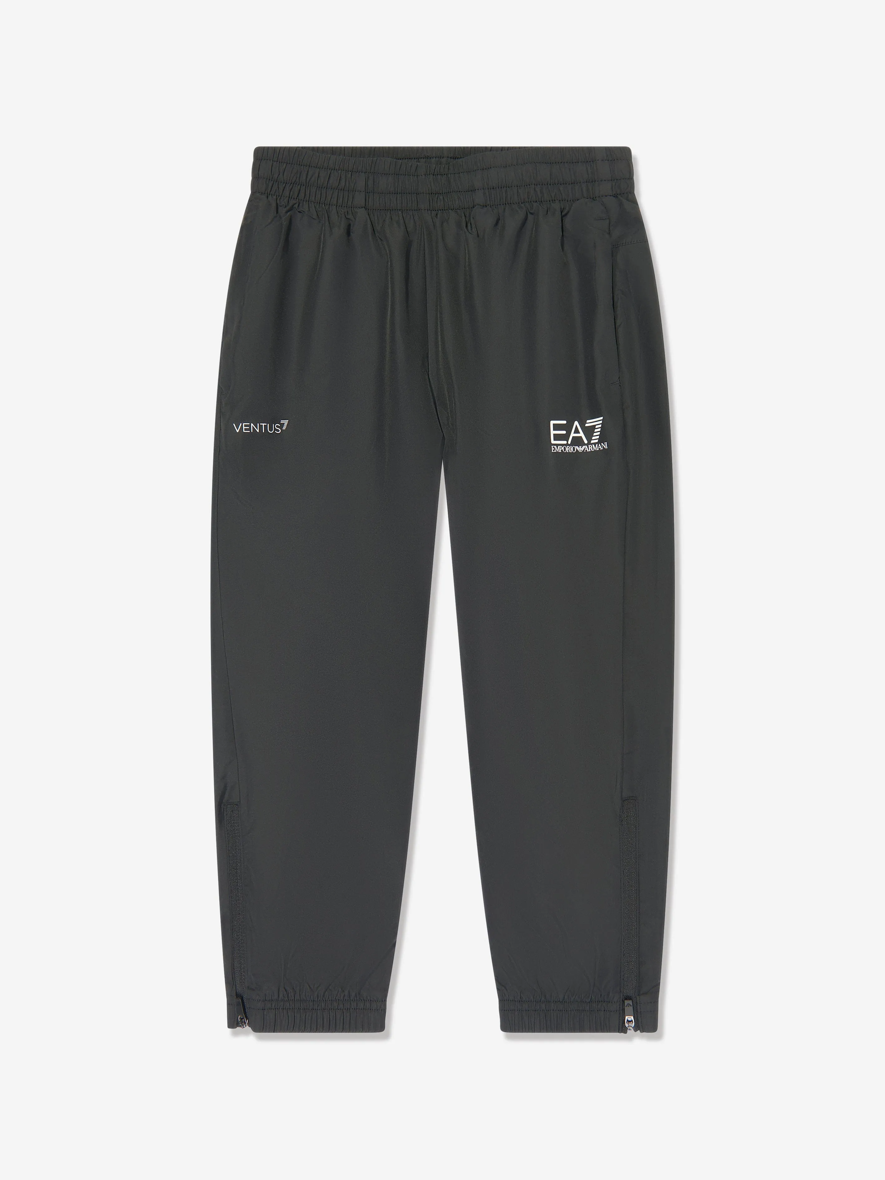 EA7 Emporio Armani Boys Athletic Tracksuit in Black