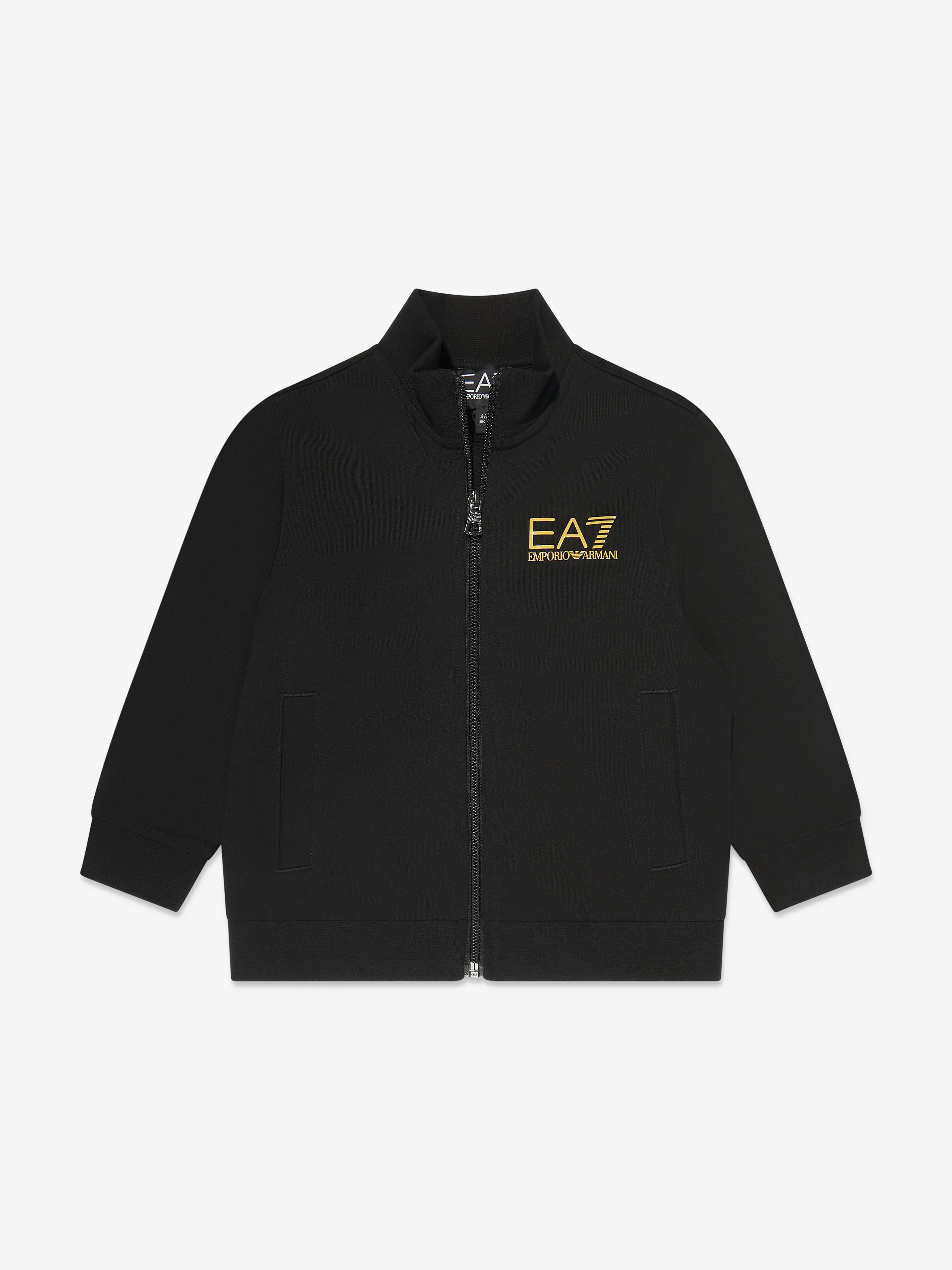 EA7 Emporio Armani Boys Logo Tracksuit in Black