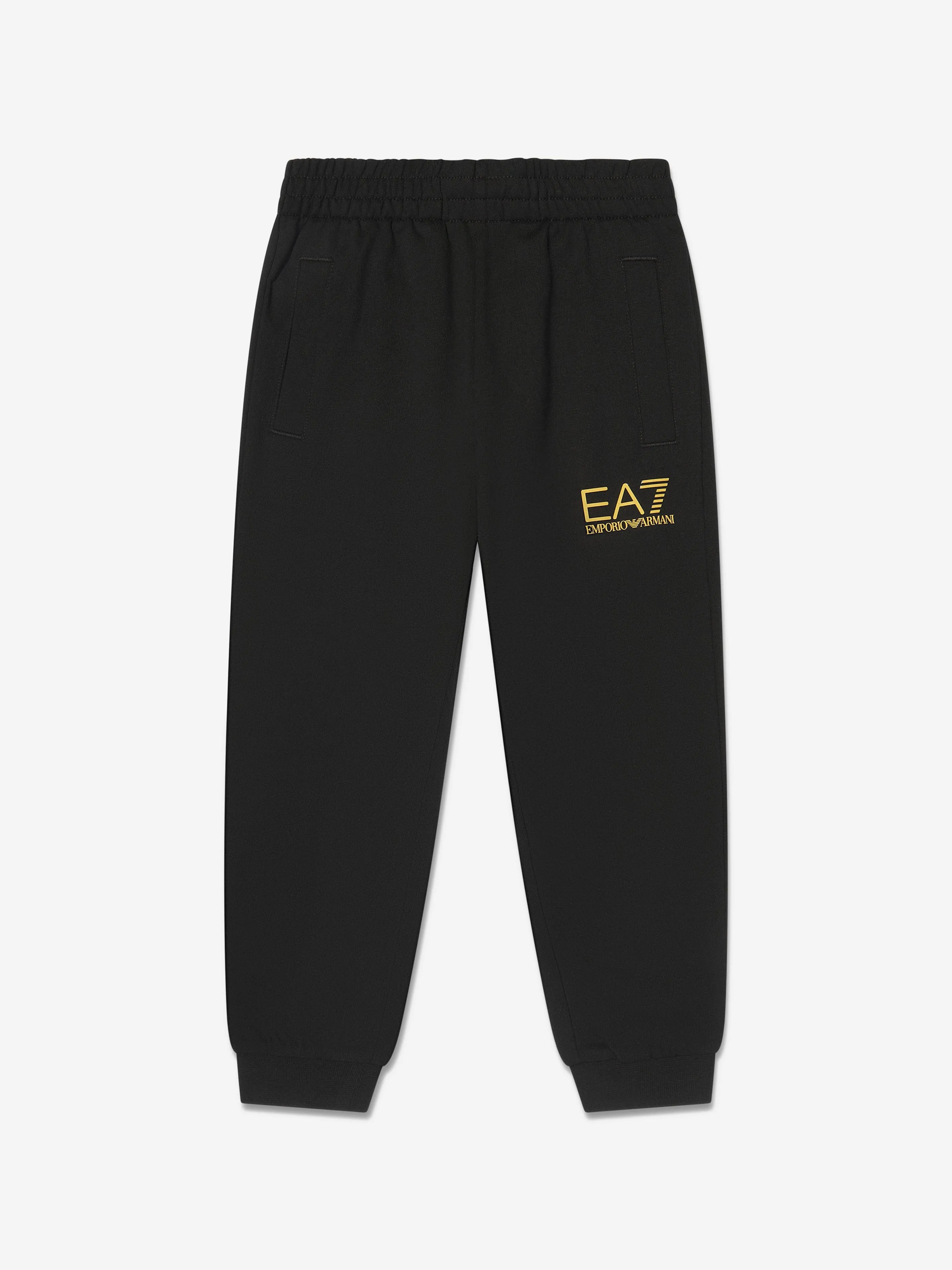 EA7 Emporio Armani Boys Logo Tracksuit in Black