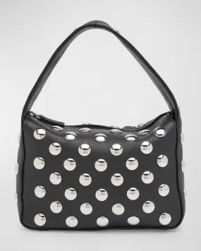 Elena Small Studs Leather Shoulder Bag