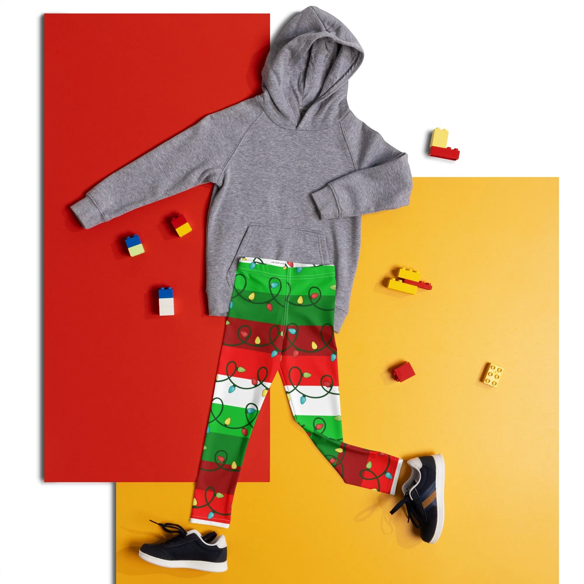 Festive Christmas Lights Kid's Leggings