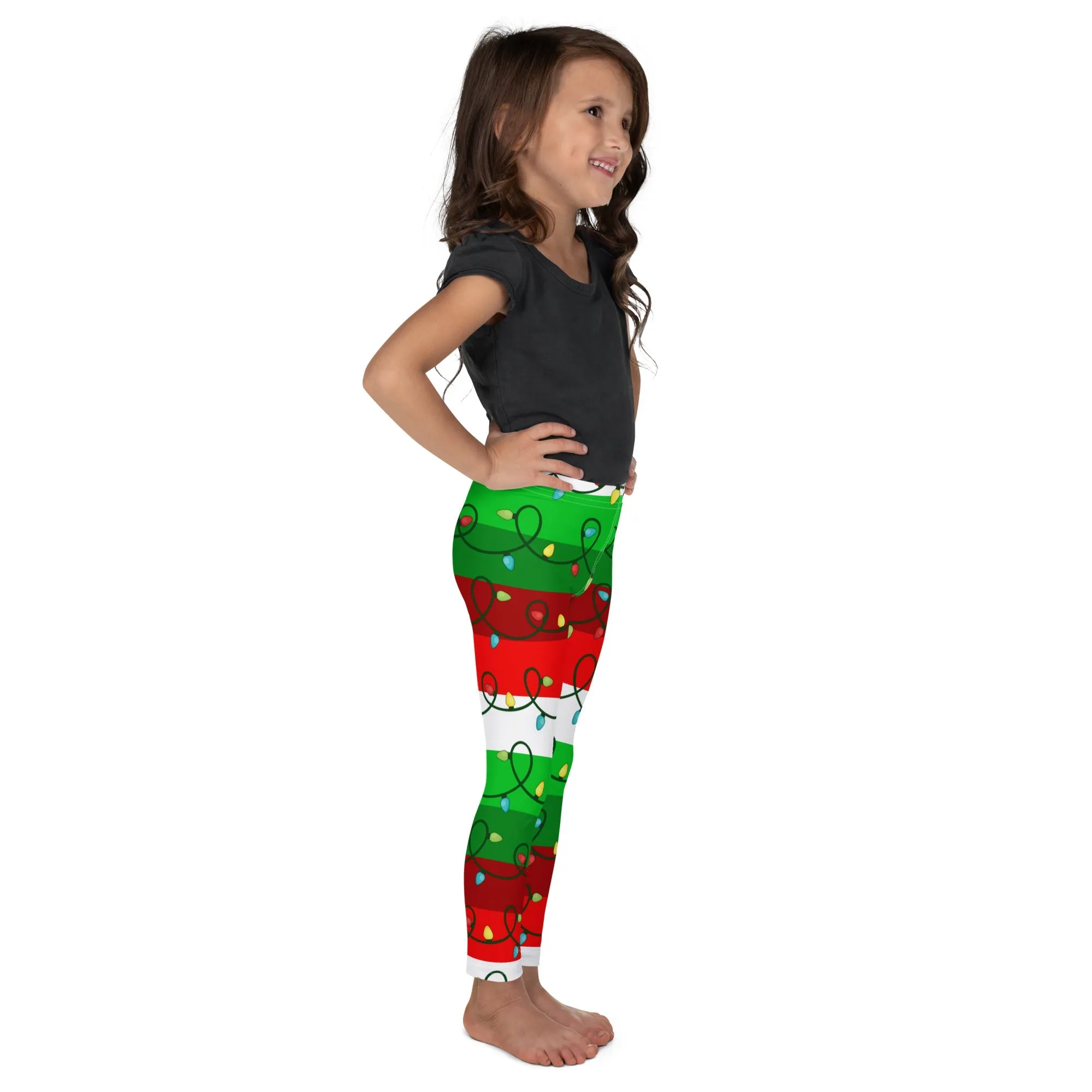 Festive Christmas Lights Kid's Leggings