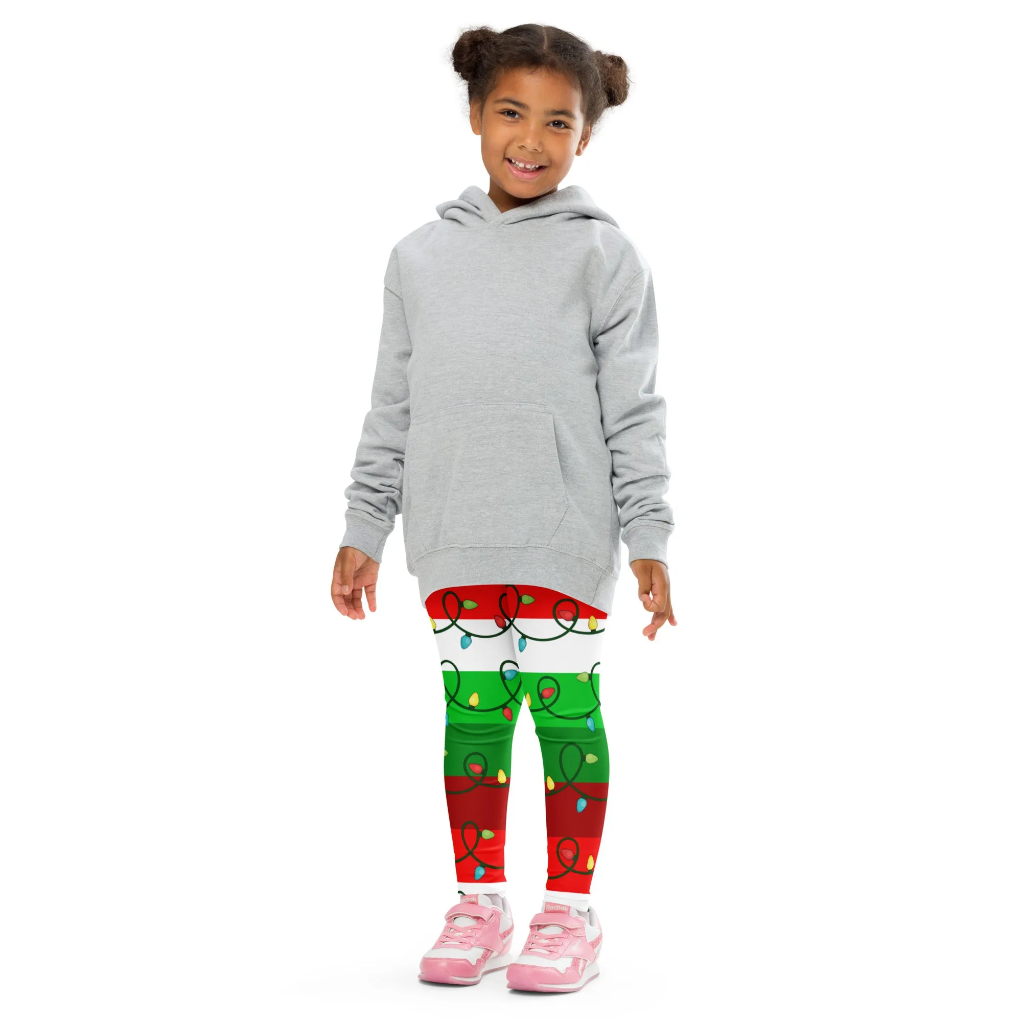 Festive Christmas Lights Kid's Leggings