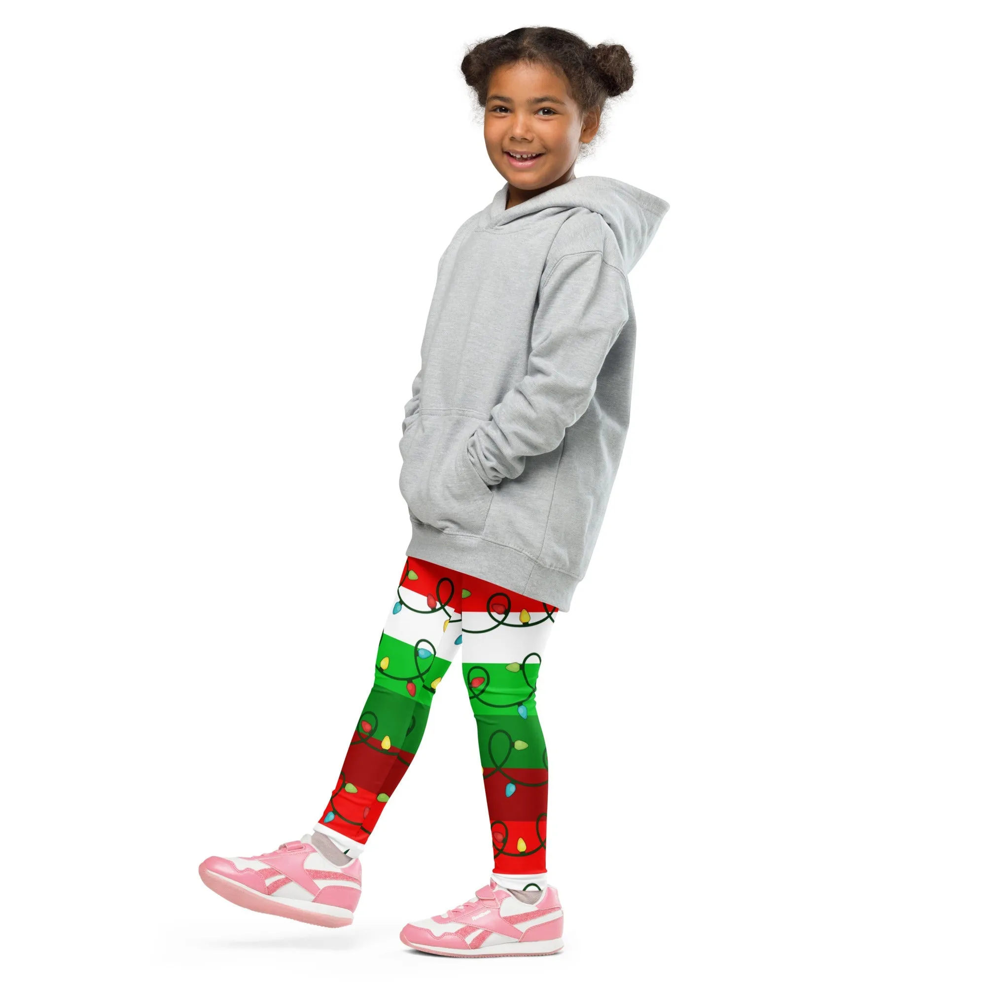 Festive Christmas Lights Kid's Leggings