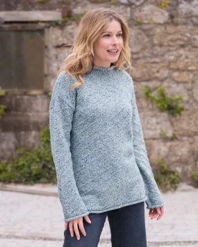 Flecked Diagonal Stitch Jumper