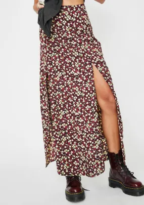 Floral Mica Maxi Skirt-