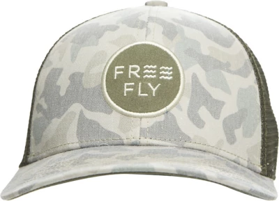 Free Fly Camo Trucker Snapback Hat