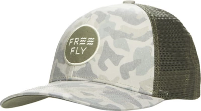 Free Fly Camo Trucker Snapback Hat