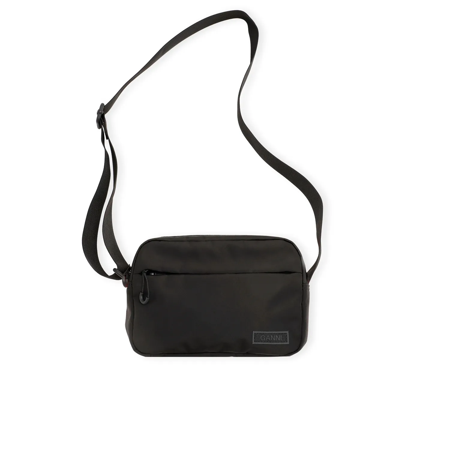 Ganni A4516 FESTIVAL BAG, Black 