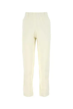 Ganni Ivory Cotton Blend Joggers