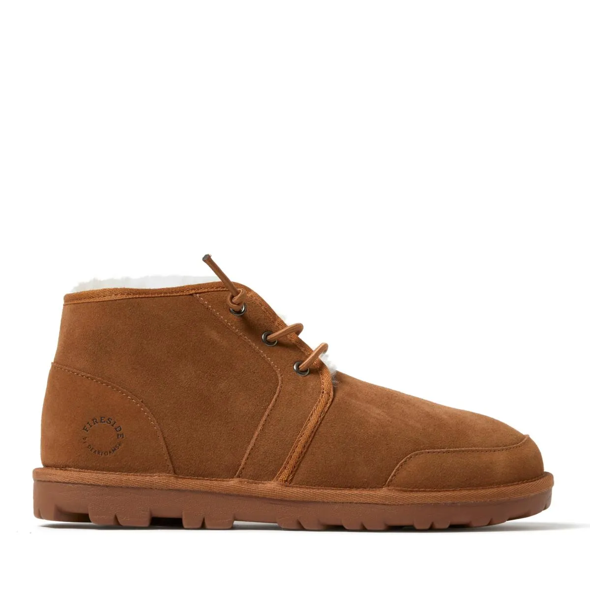      Genuine Shearling Lace-Up Boot     