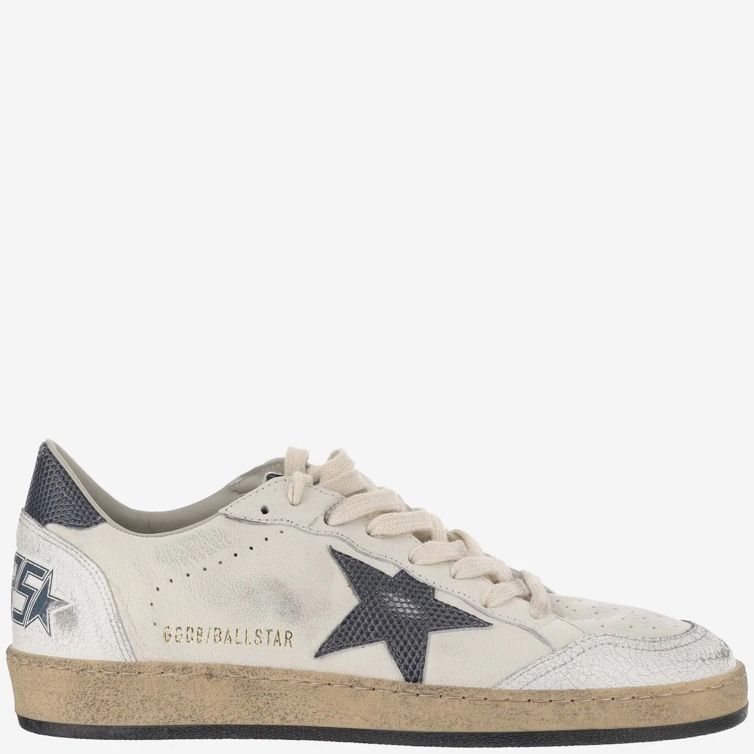 Golden Goose    Golden Goose Leather Sneakers With Logo