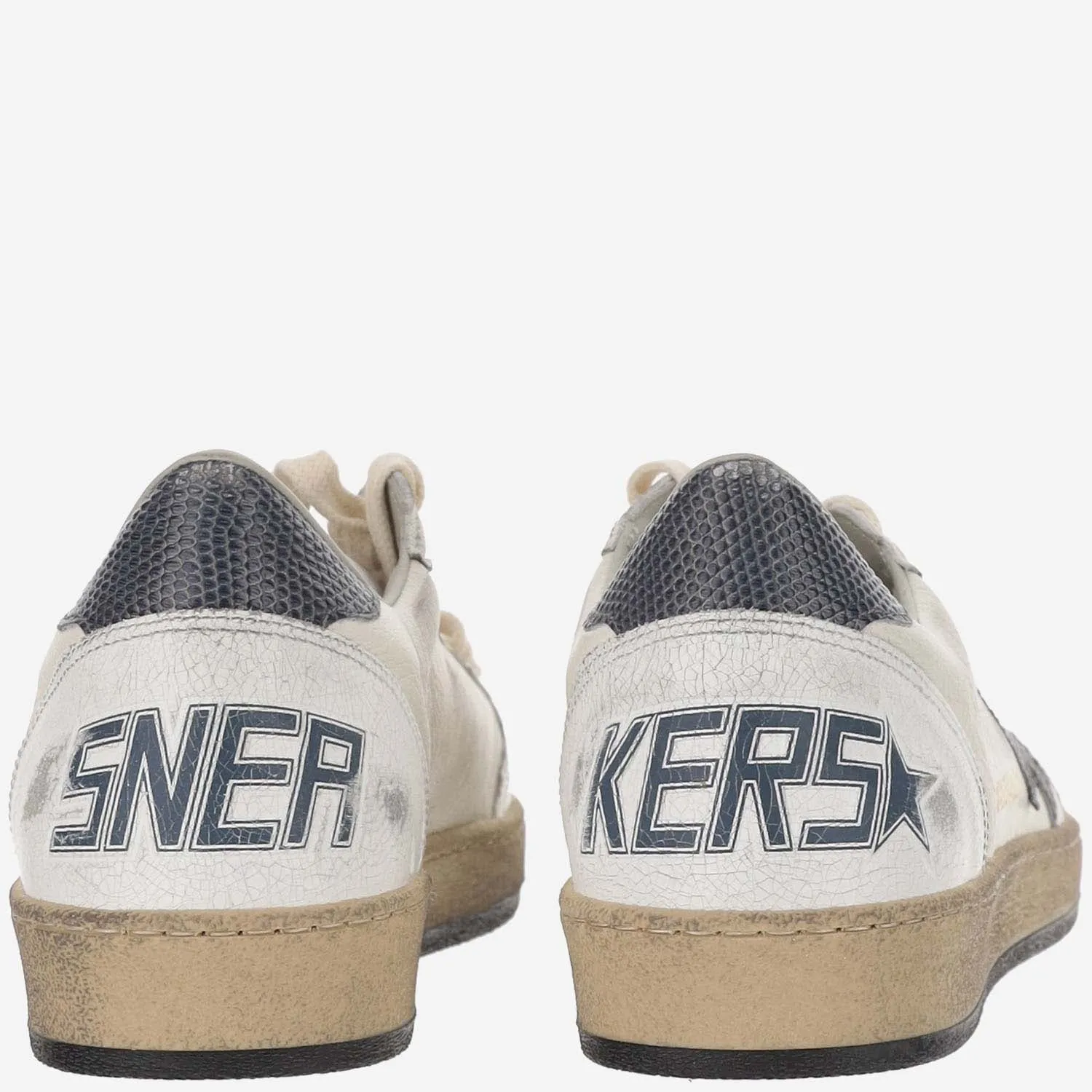 Golden Goose    Golden Goose Leather Sneakers With Logo