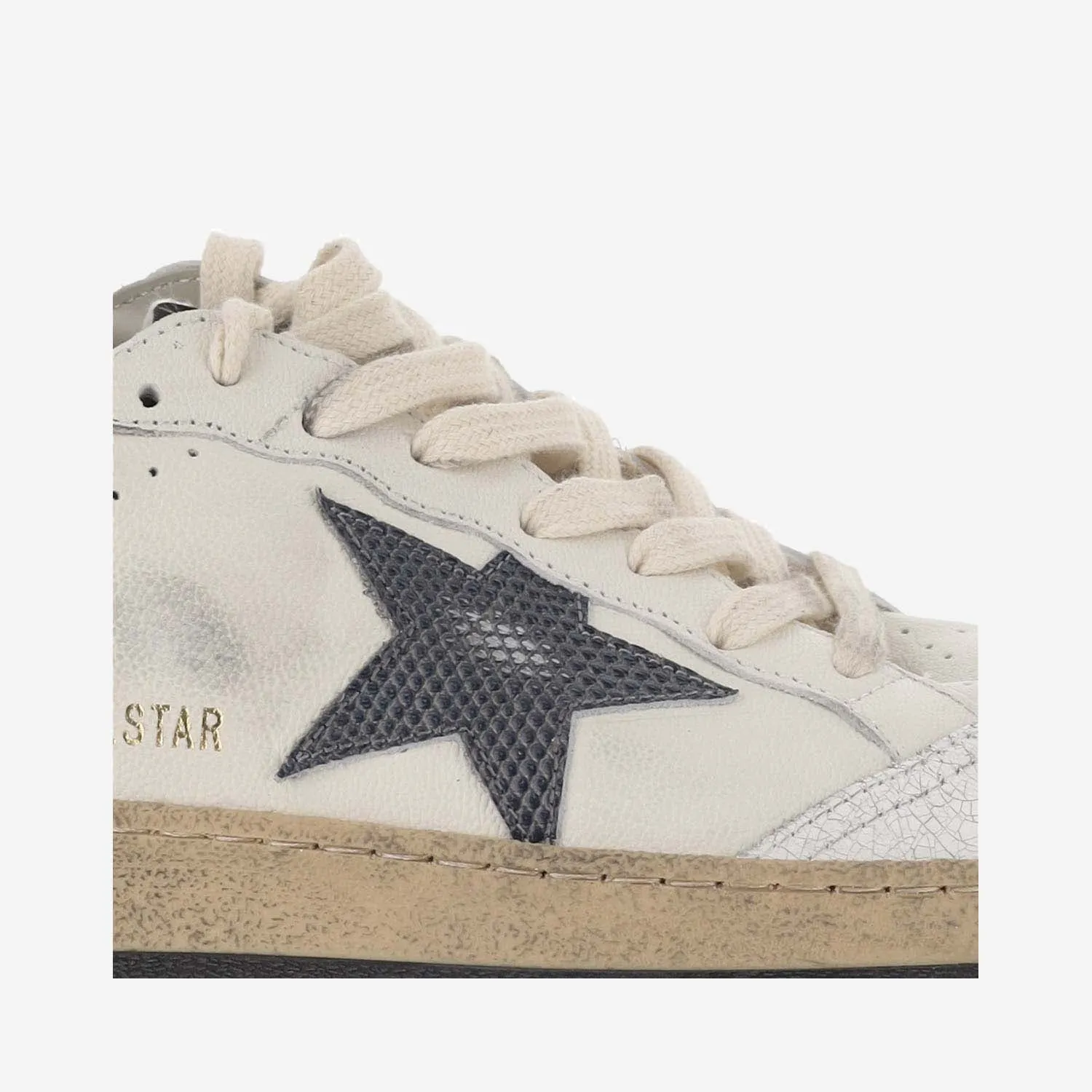 Golden Goose    Golden Goose Leather Sneakers With Logo