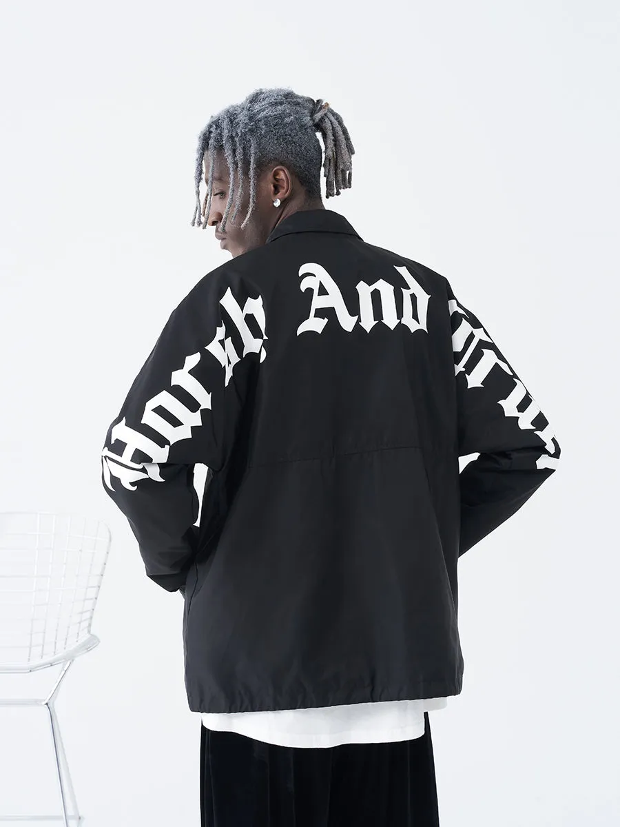 Gothic Font Coach Jacket