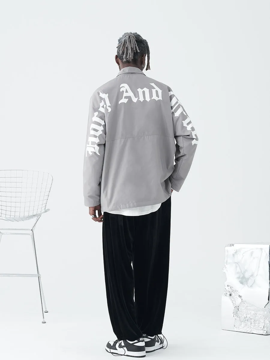 Gothic Font Coach Jacket