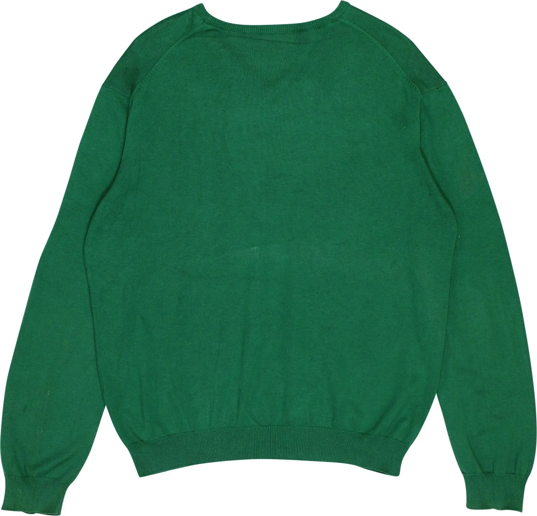 Green V-neck Jumper | ThriftTale