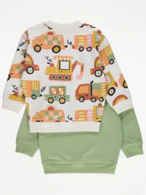 Green Vehicle Sweatshirt and Joggers Set 2 Pack | Kids | George at ASDA