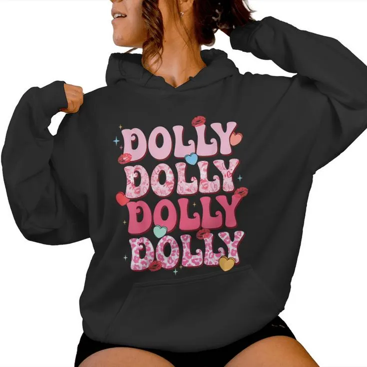 Groovy Dolly First Name Style 70S Personalized Women Hoodie