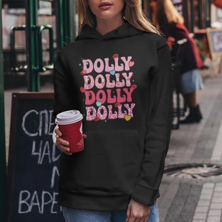 Groovy Dolly First Name Style 70S Personalized Women Hoodie