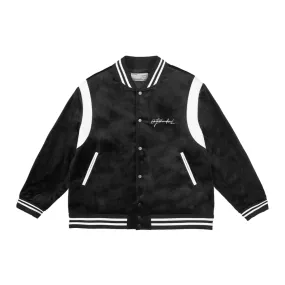 Handwriting Embroidered Varsity Jacket