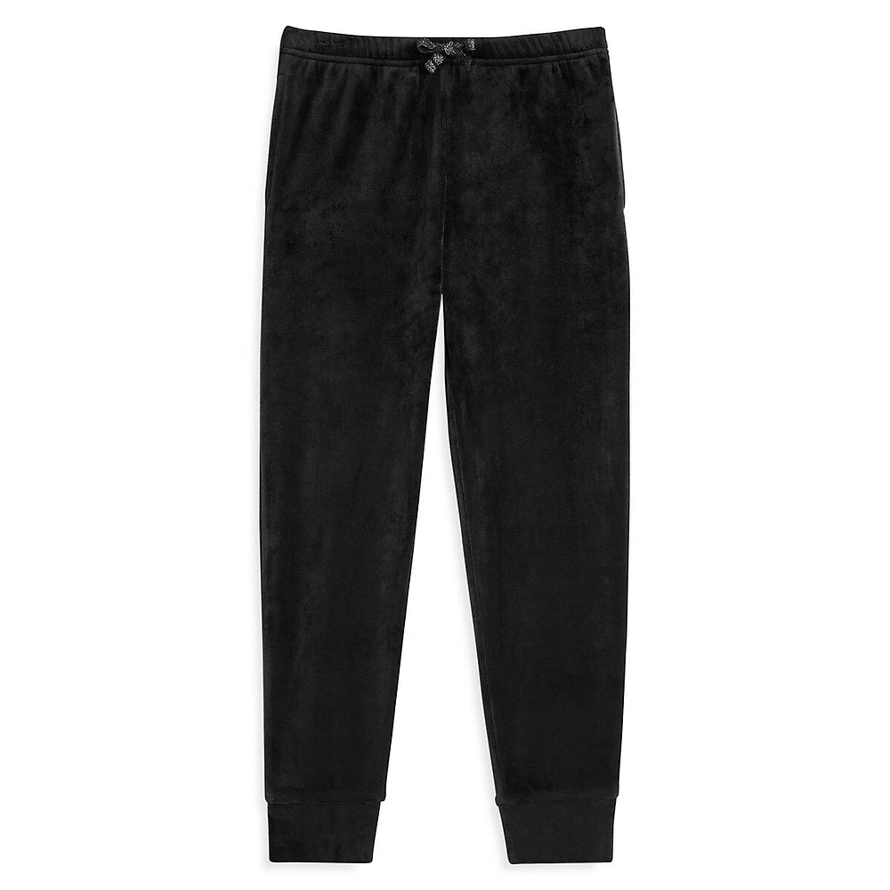 Hudson's Bay Little Girl's Velour Skinny Joggers