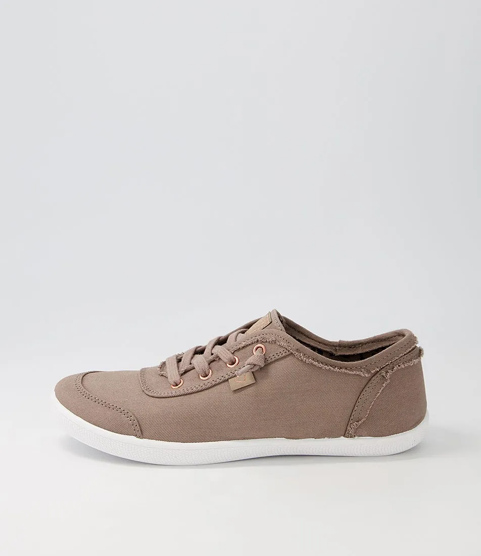 I LOVE BILLY Mynka Taupe Canvas Sneakers