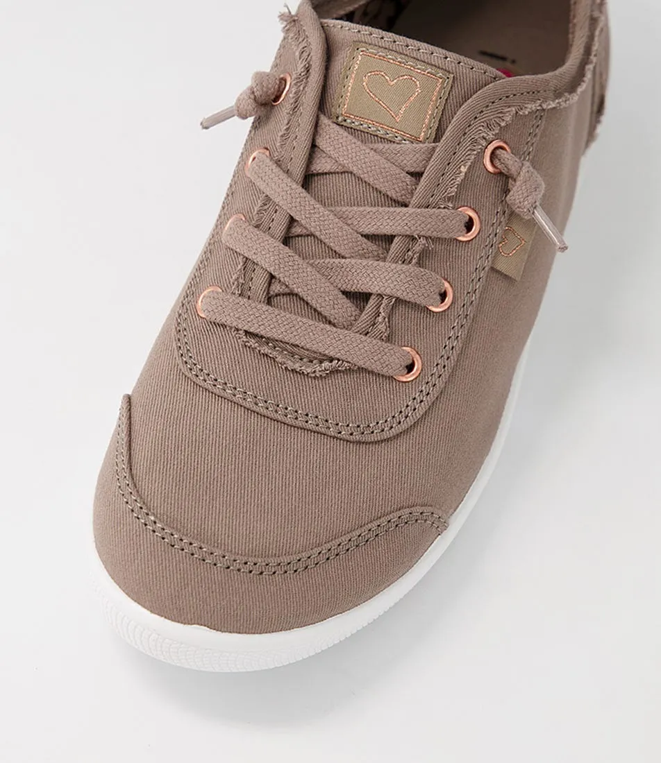 I LOVE BILLY Mynka Taupe Canvas Sneakers