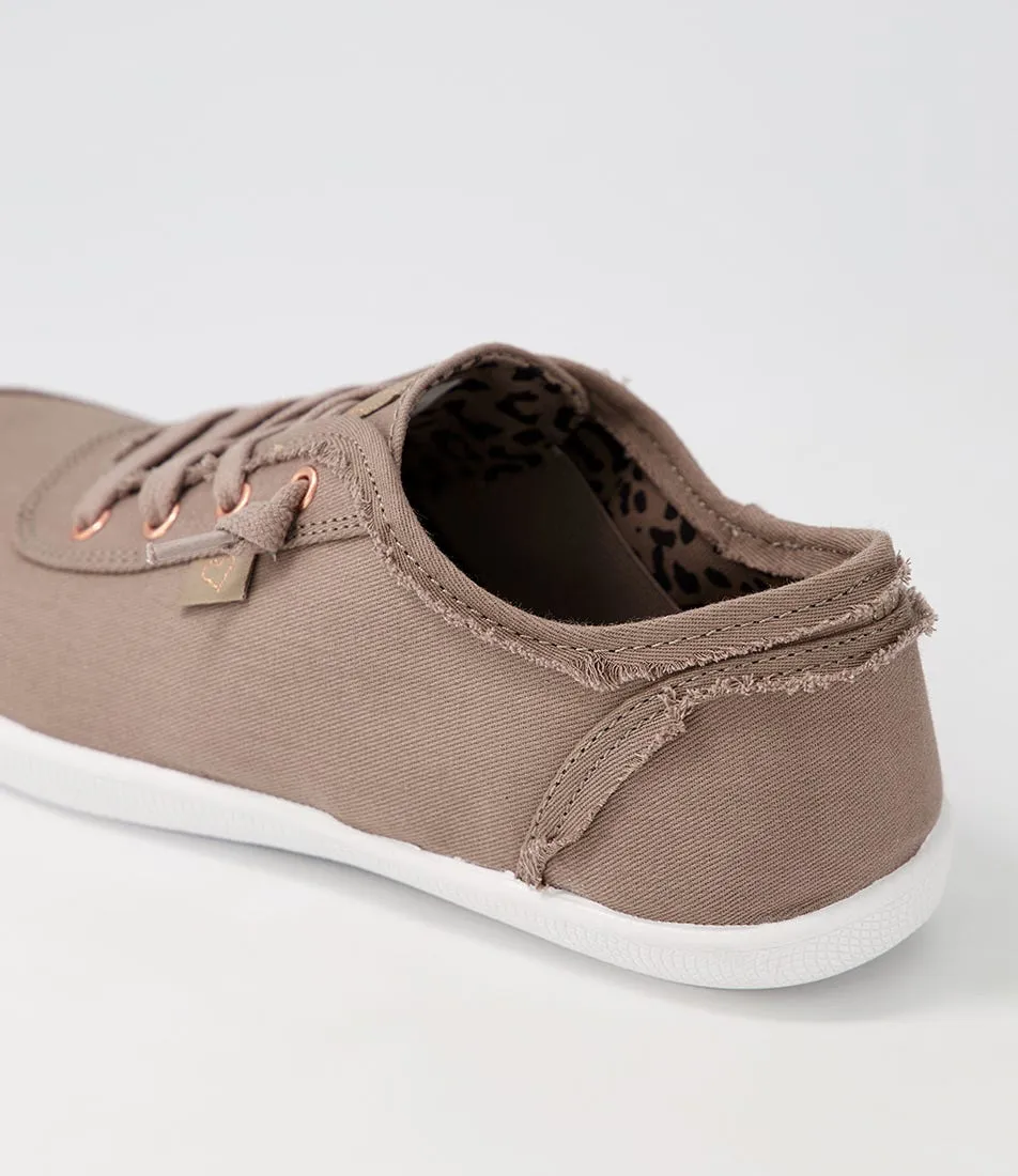 I LOVE BILLY Mynka Taupe Canvas Sneakers