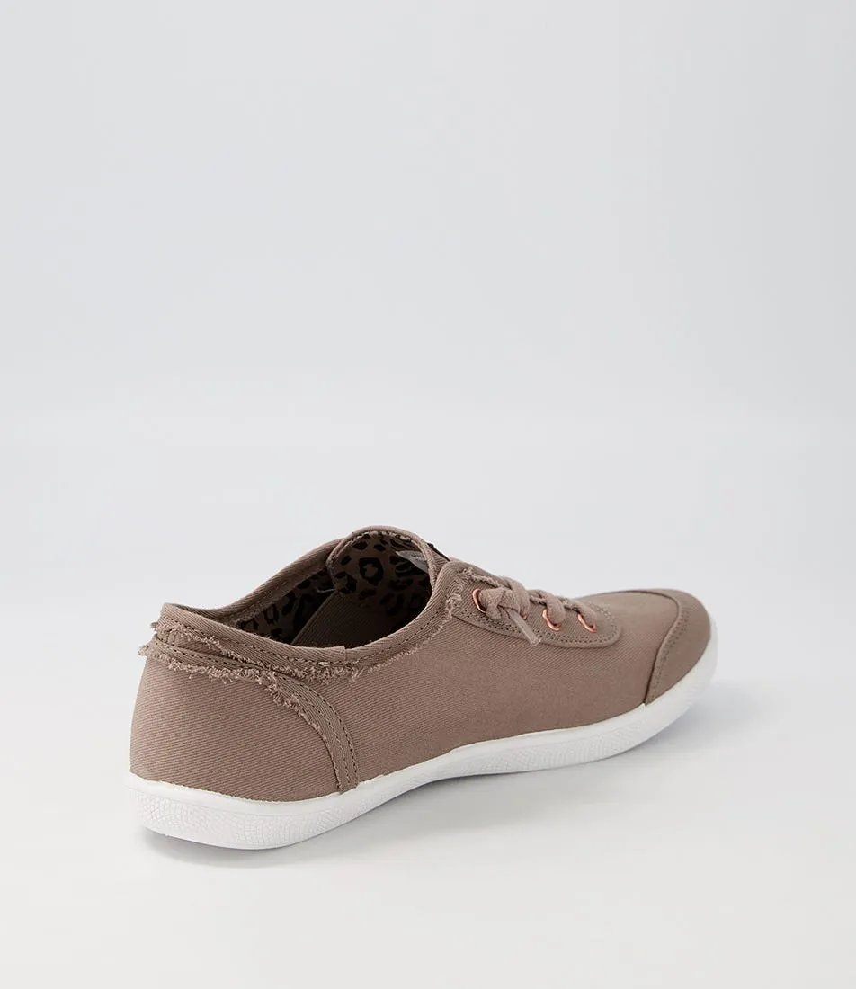 I LOVE BILLY Mynka Taupe Canvas Sneakers