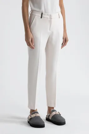 Iconic 4718 stretch viscose double cloth trousers