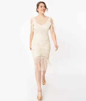 Ivory Beaded Dress