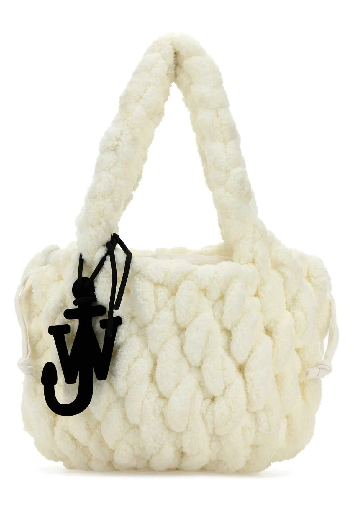 J. W. Anderson White Chenille Small Blanket Shoulder Bag